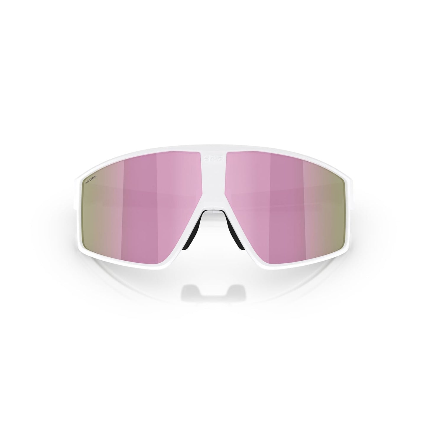 BLIZ P002 S Brille Weiß Matt Schirm Braun Rosa