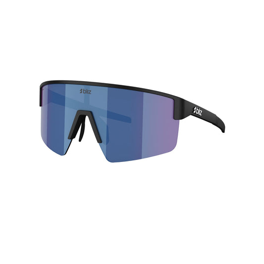 Brille BLIZ P004 Schwarz Matt Glas Blue Mirror