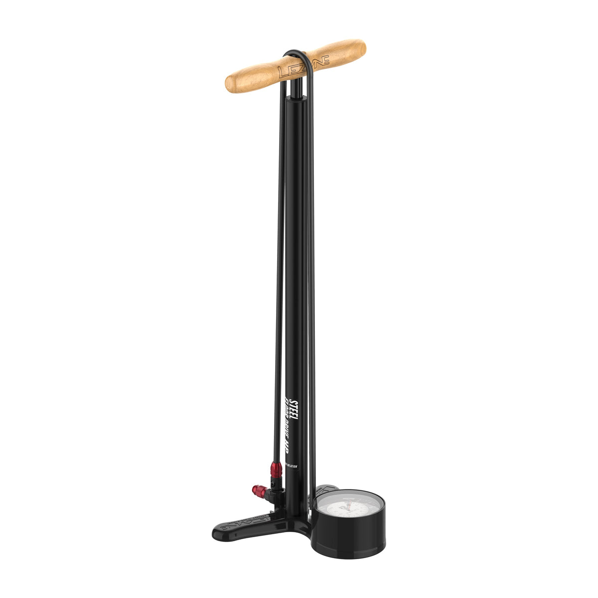 Standpumpe LEZYNE STEEL FLOOR DRIVE Presta Speed Chuck Schwarz