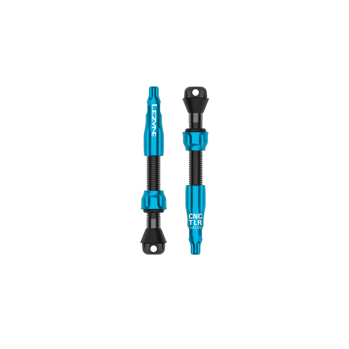 2er-Set LEZYNE CNC PRO Tubeless-Ventile 44 mm Blau