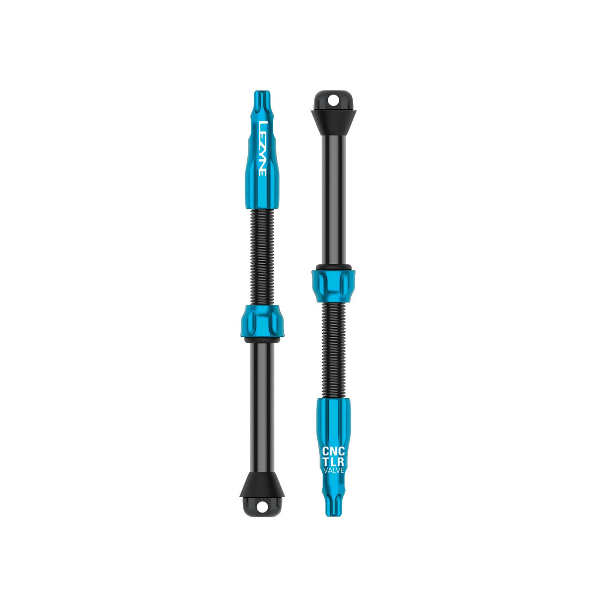 2er-Set LEZYNE CNC PRO Tubeless-Ventile 80 mm Blau