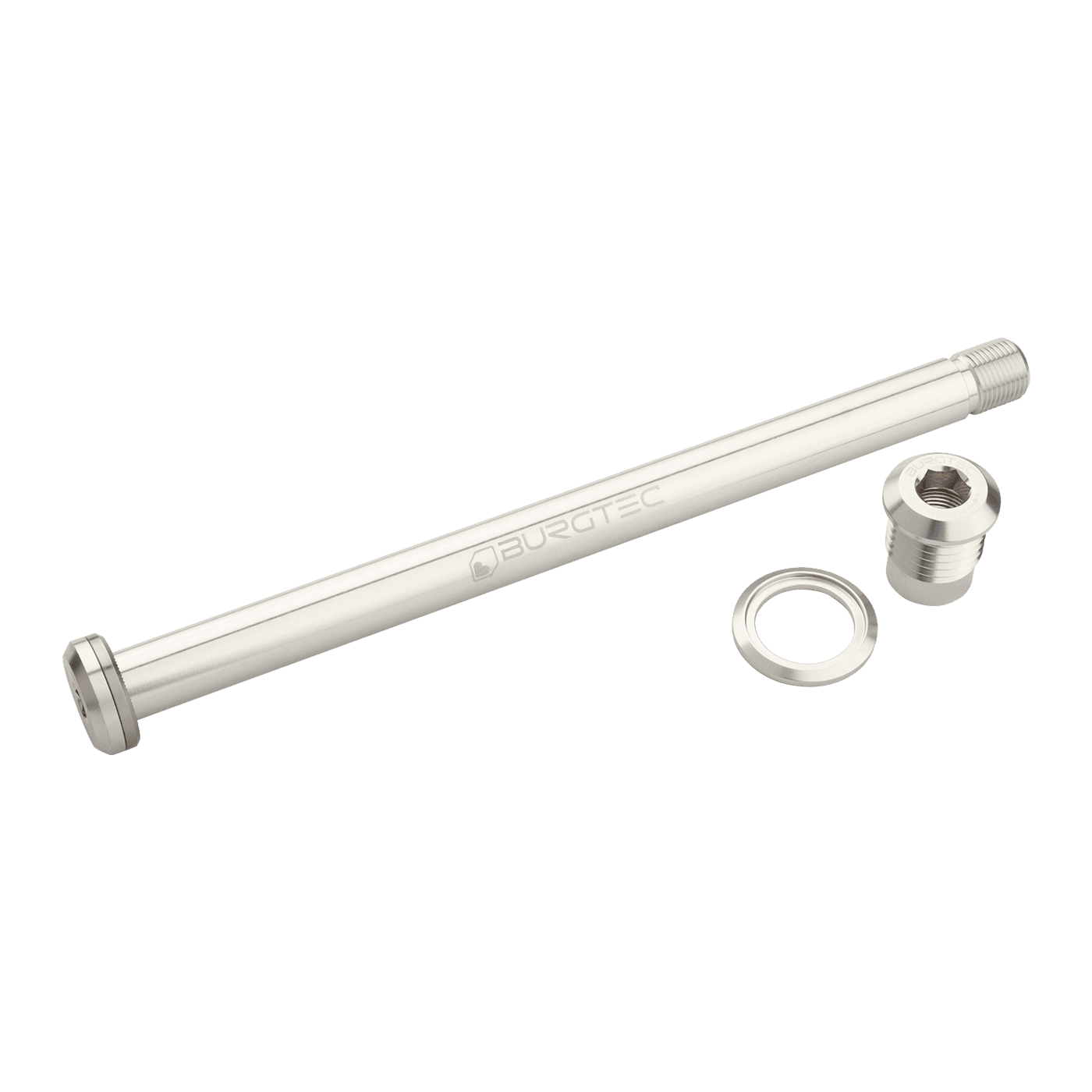 Axe de Roue Arrière BURGTEC 174mm pour Cadre Yeti Argent