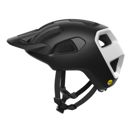 MTB-Helm POC CULARIS Schwarz Matt/Weiß