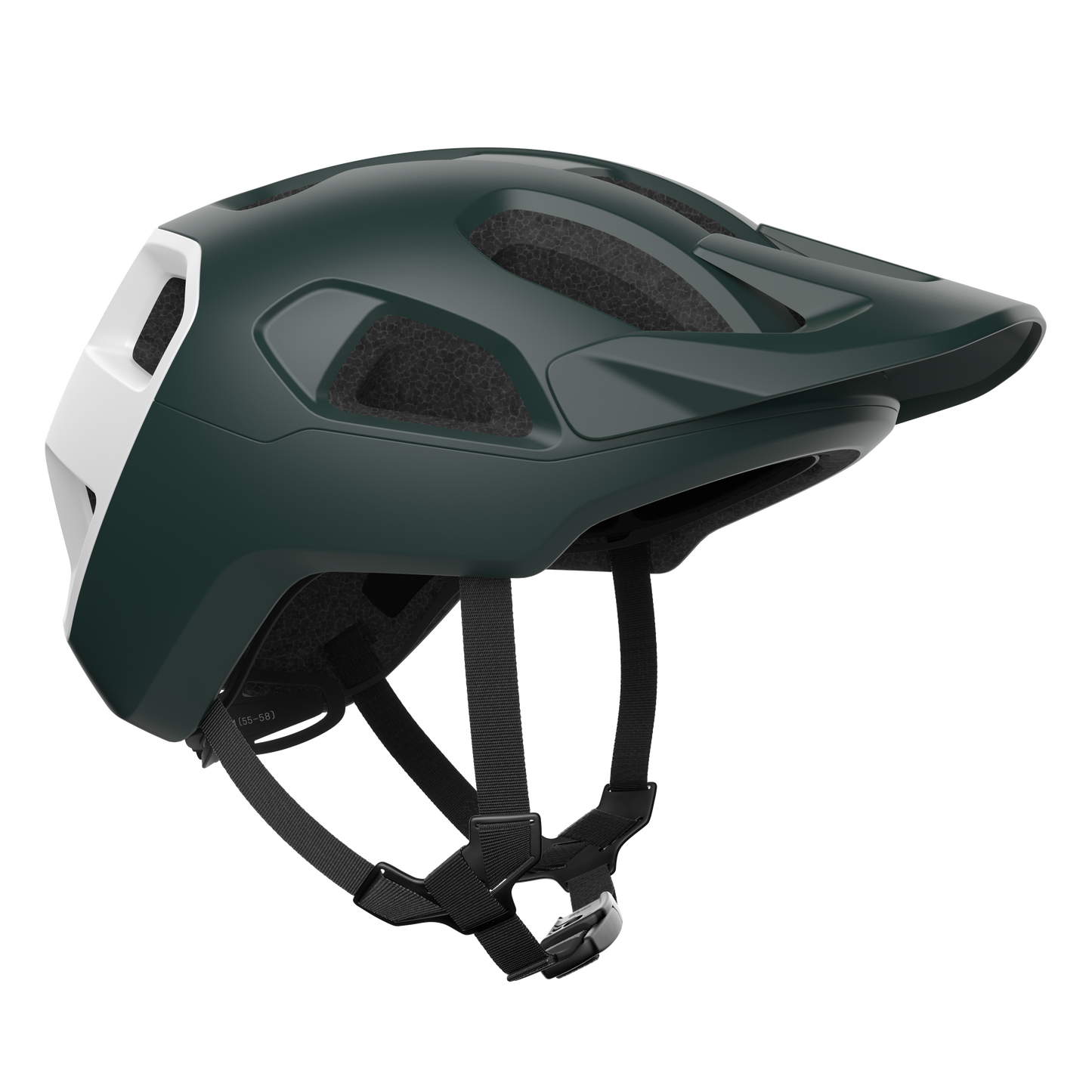 MTB-Helm POC CULARIS Grün/Weiss Matt