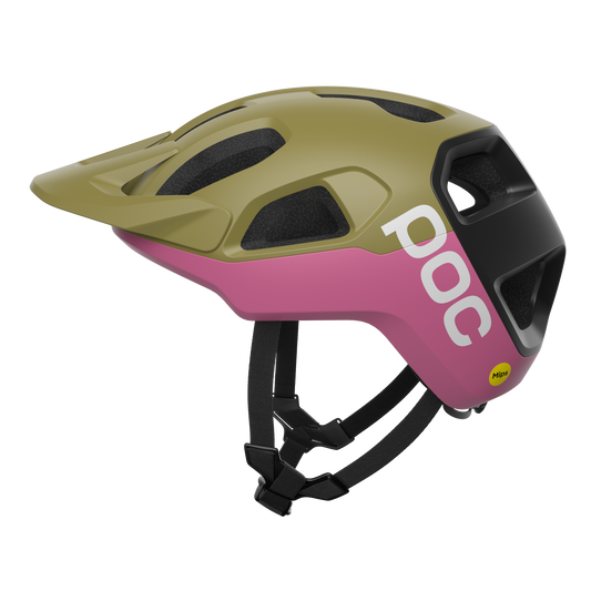 Casque VTT POC CULARIS Vert/Rose Matt