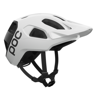 POC CULARIS MTB-Helm Weiß/Schwarz Matt Logo