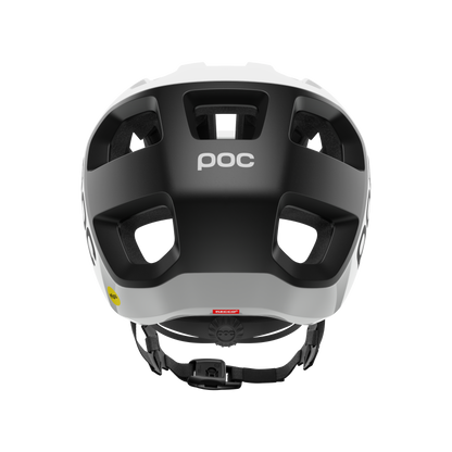 POC CULARIS MTB-Helm Weiß/Schwarz Matt Logo