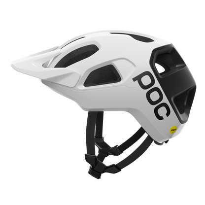 POC CULARIS MTB-Helm Weiß/Schwarz Matt Logo