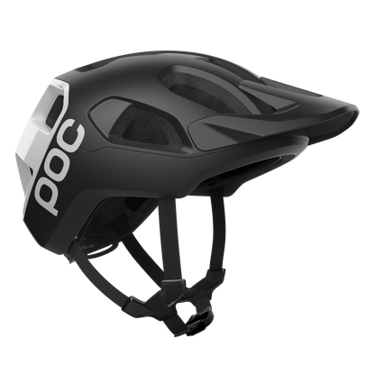 POC CULARIS MTB-Helm Schwarz/Weiß Matt Logo