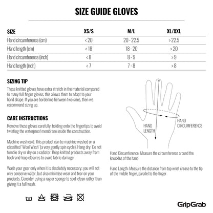 Handschuhe GRIPGRAB WINTER WASSERDICHT Schwarz