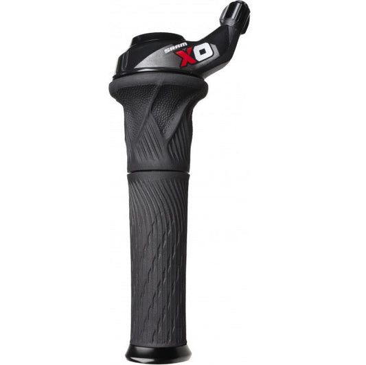 Linker SRAM X0 Grip Shift 2-fach-Drehgriffschalter Schwarz/Rot
