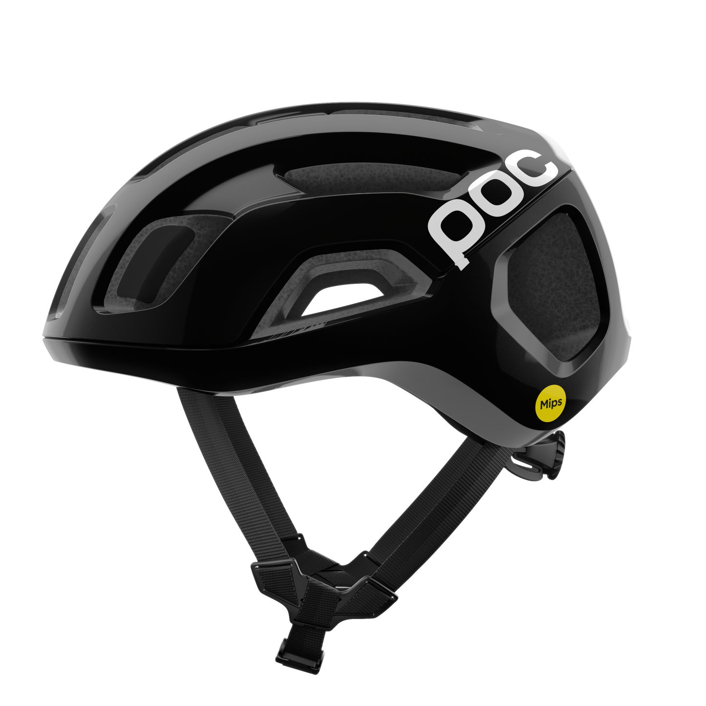 Casque Route POC VENTRAL AIR MIPS Logo Noir/Blanc Matt