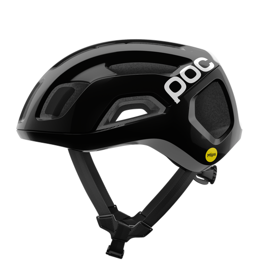 Casque Route POC VENTRAL AIR MIPS Logo Noir/Blanc Matt