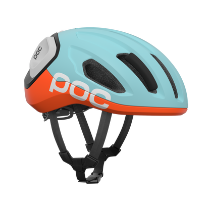 Rennradhelm POC AMIDAL MIPS Blau/Orange Matt