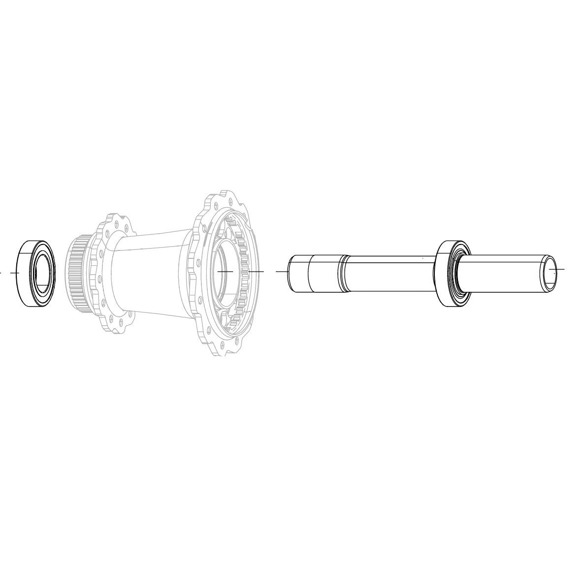 Hinterradachse ZIPP Cognition NSW Disc Brake Lager hinten #11.2018.052.001