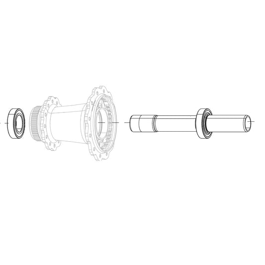 Hinterradachse ZIPP Cognition NSW Disc Brake Lager hinten #11.2018.052.001