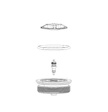 Bouchon Complet de Chambre Pneumatique ROCKSHOX ZEB 38mm A1 (2021+)