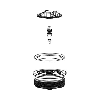 Kit Air Top Cap 38mm pour ROCKSHOX DOMAIN B1+ (2022+)/BoXXer D1(2024+)