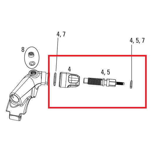 Adjustment Kit ROCKSHOX XLOC FLOODGATE SPRINT/FULL SPRINT 2014-16 GOLD