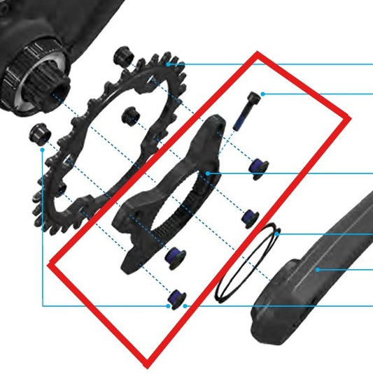 Etoile de Pédalier SRAM pour Moteur SPECIALIZED MAHLE SL 1.1 107mm