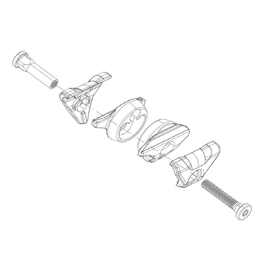ROCKSHOX Reverb AXS A1/AXS XPLR Ovalsattelschienen Wagen-Kit