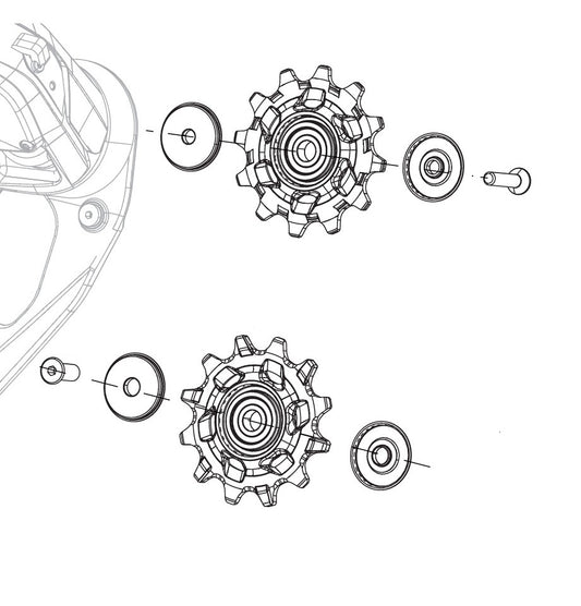Galets de Dérailleur 12V SRAM FORCE AXS