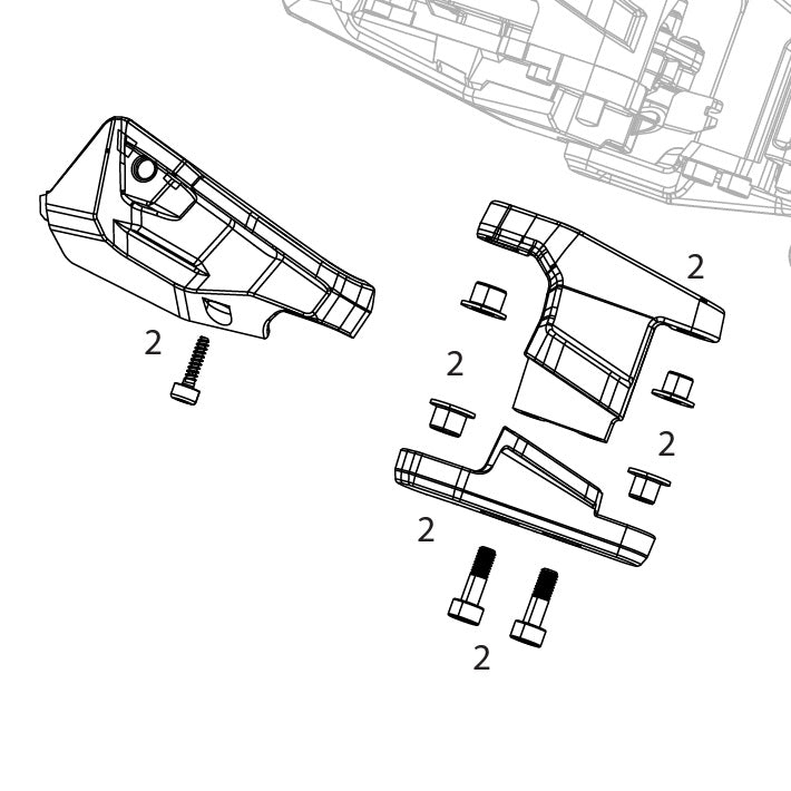 SRAM XX DH T-TYPE EAGLE AXS Umwerfer-Schutz-Kit