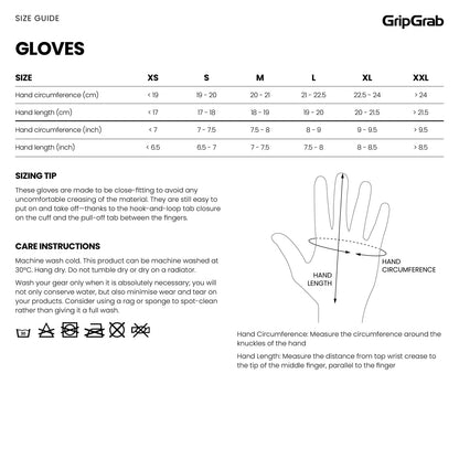 Gants Courts GRIPGRAB RIDE RC MAX Jaune