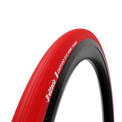 Pneu pour Home Trainer VITTORIA ZAFFIRO EVO 700x23c TubeType Souple Rouge