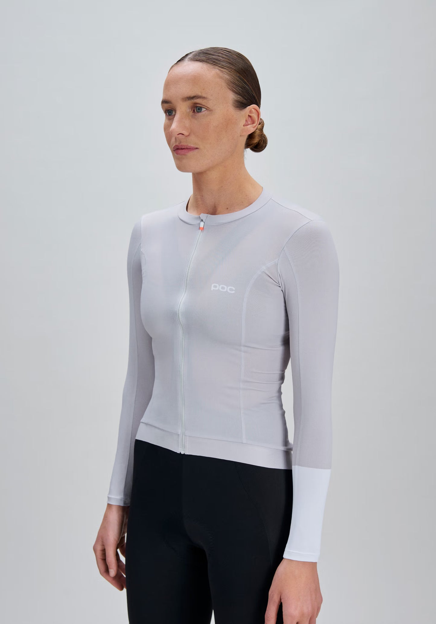 Maillot POC CADENCE Femme Manches Longues Gris
