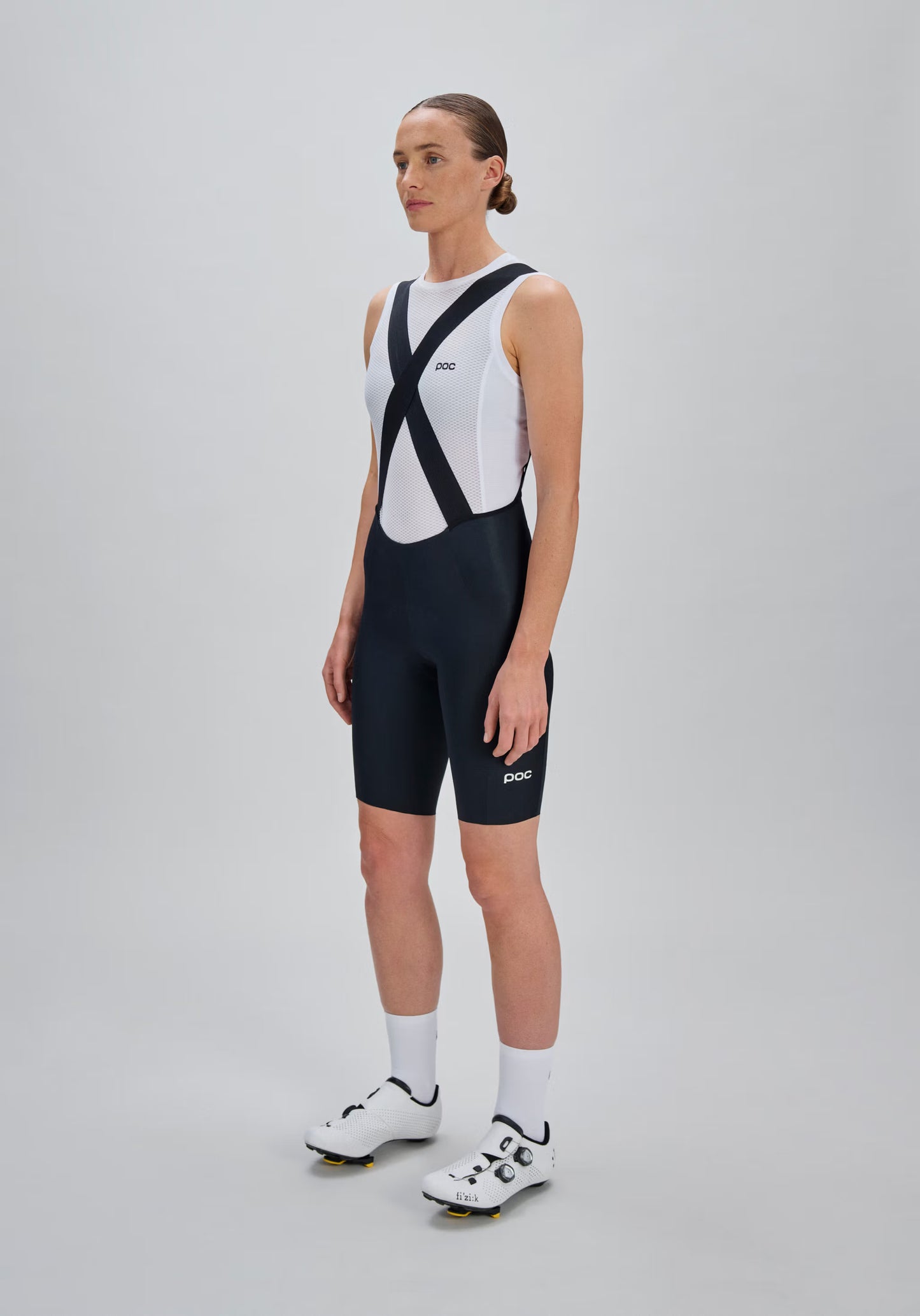 POC RACEDAY Damen Kurze Trägerhose Schwarz