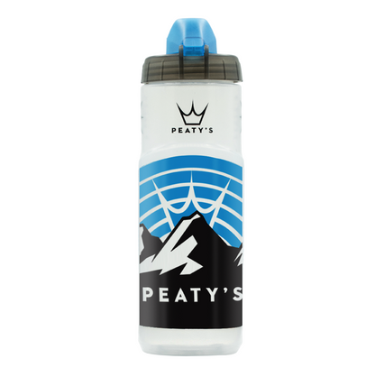Trinkflaschen- und Halter-Kit PEATY'S X FIDLOCK Sunrise (600 ml) Transparent