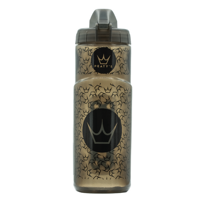 Flaschen- und Flaschenhalter-Kit PEATY'S X FIDLOCK Logo (600ml) Rauchgrau