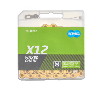 Kette 12G KMC X12 Waxed Ti-N Gold