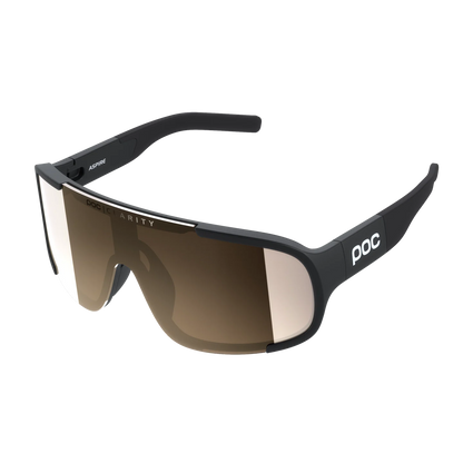 POC ASPIRE Brille Schwarz Glas Clarity Trail Partly Sunny Silver
