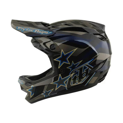 MTB-Helm TROY LEE DESIGNS D4 COMPOSITE MIPS BURST Schwarz/Blau