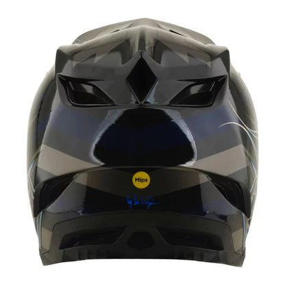 MTB-Helm TROY LEE DESIGNS D4 COMPOSITE MIPS BURST Schwarz/Blau