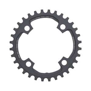 Einfach-Kettenblatt STRONGLIGHT HT3 SCHMAL-BREIT Sram X01 11-fach, 4-Loch, 94 mm — Kettenblatt auf weißem Hintergrund