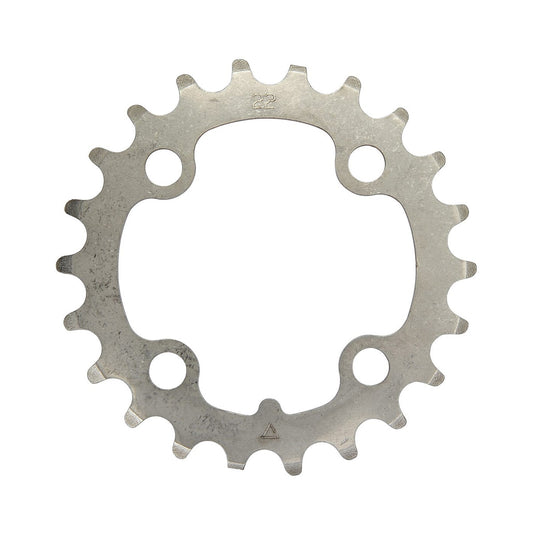 Inneres Kettenblatt STRONGLIGHT Edelstahl 9-fach, 4-Loch, 64 mm — Kettenblatt auf weißem Hintergrund