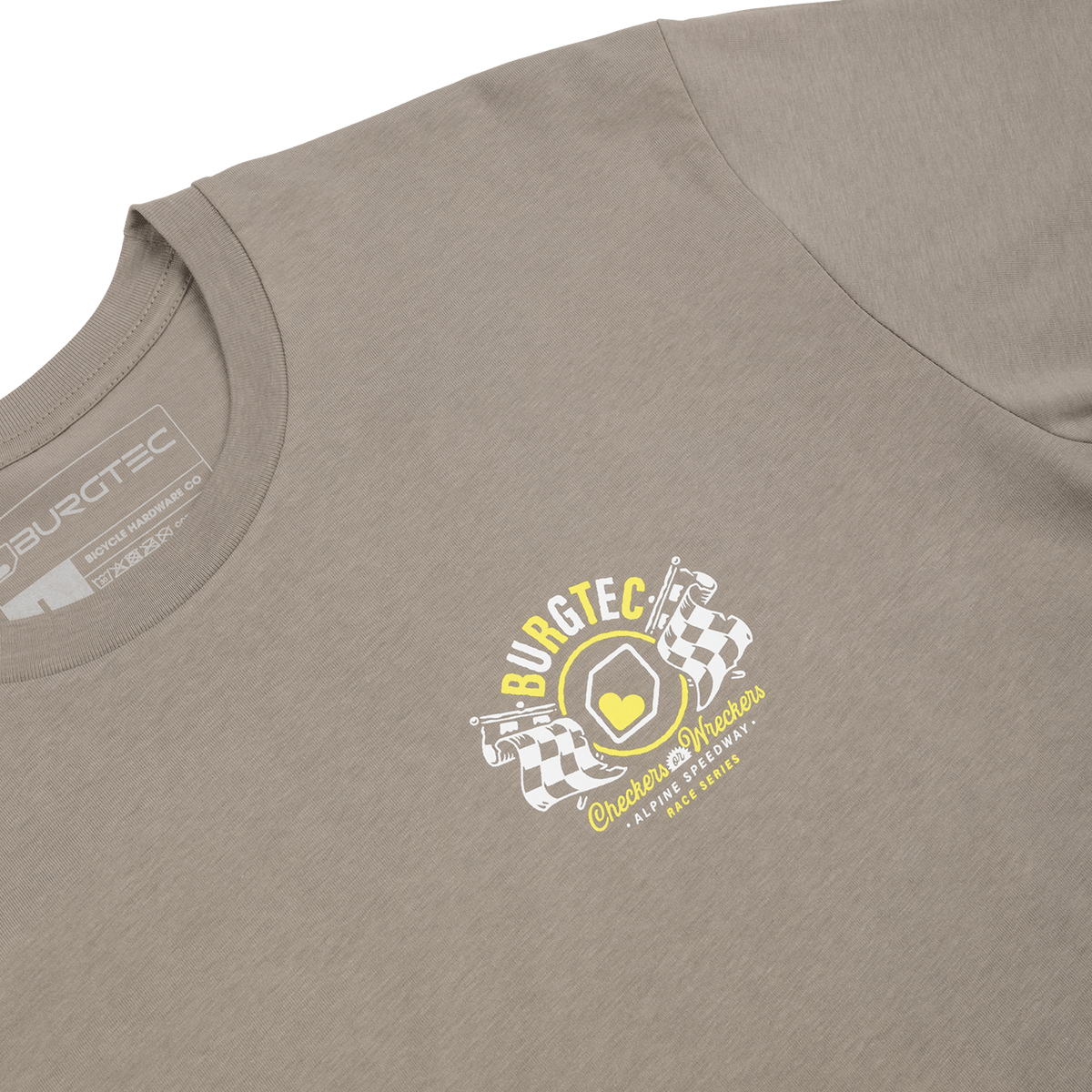 T-Shirt BURGTEC ALPINE SPEEDWAY Gris