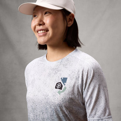 ENDURA SINGLETRACK PRINT Kurzarm-Trikot Damen Aero Blue