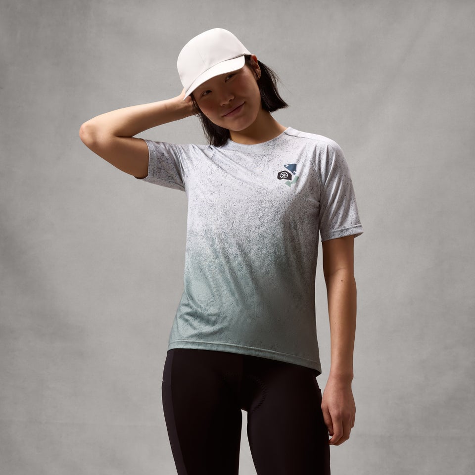 ENDURA SINGLETRACK PRINT TEE Trikot Kurzarm Women Aero Blue