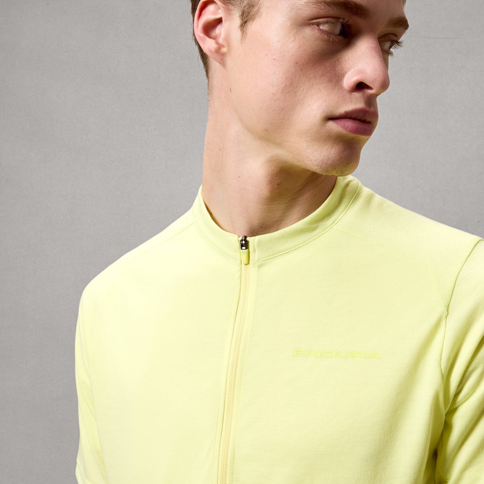 ENDURA LOOP ZIPPED Trikot Kurzarm Oilseed