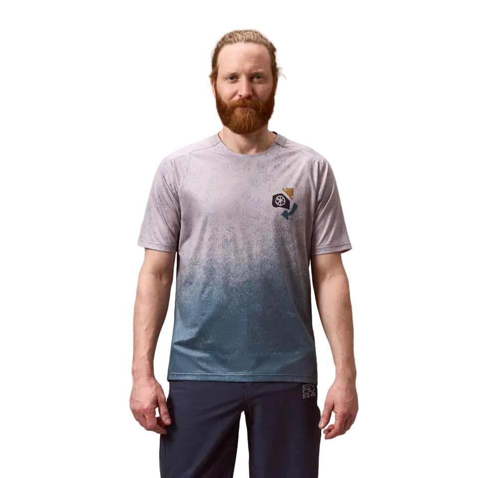 ENDURA SINGLETRACK PRINT Trikot Kurzarm Titanium
