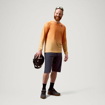 Trikot ENDURA SINGLETRACK PRINT Langarm End Orange