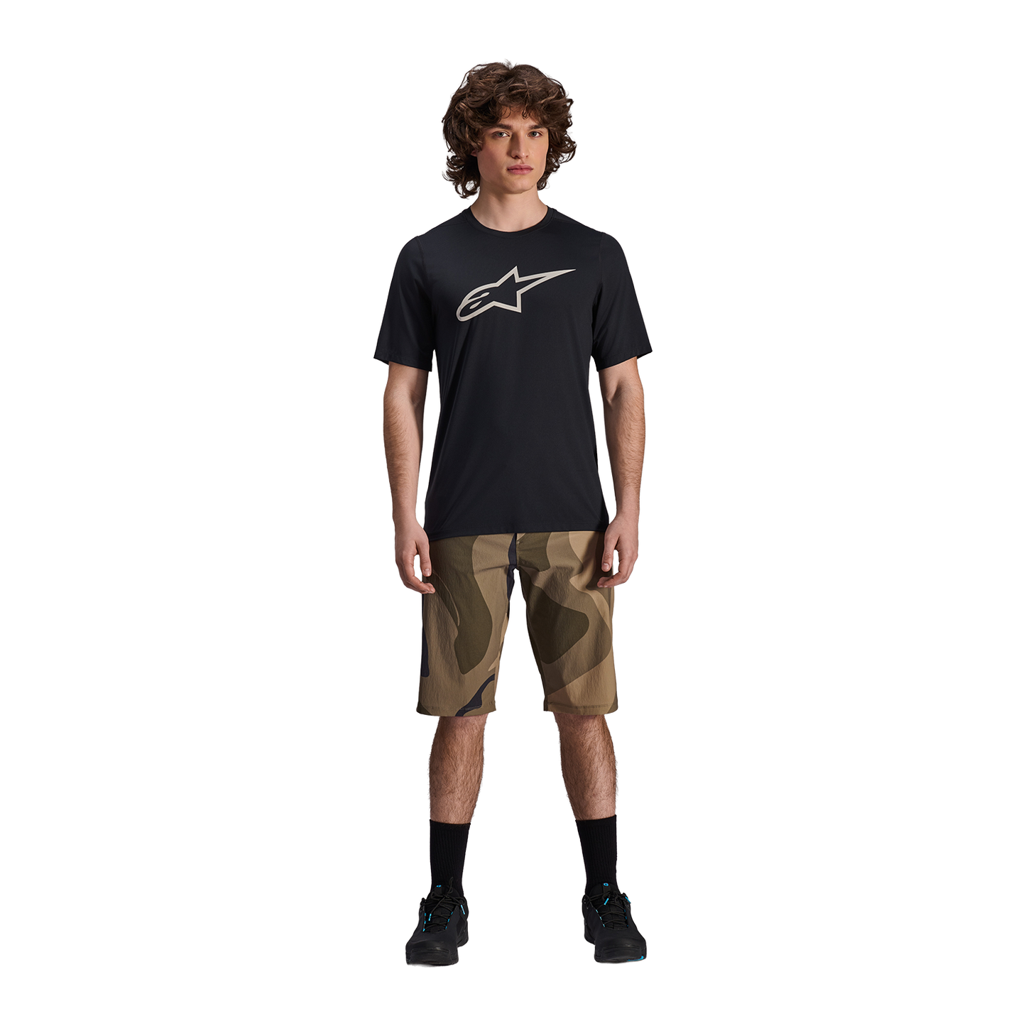 Maillot ALPINESTARS A-DURA ASTAR Manches Courtes Noir