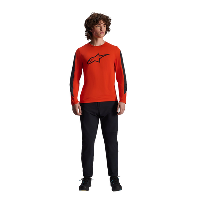 Trikot ALPINESTARS A-DURA INSET ASTAR Lange Ärmel Orange
