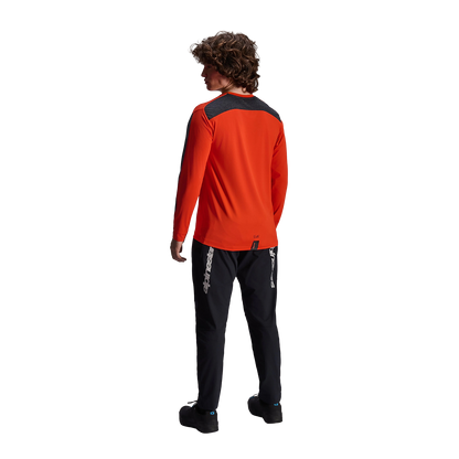 Trikot ALPINESTARS A-DURA INSET ASTAR Lange Ärmel Orange