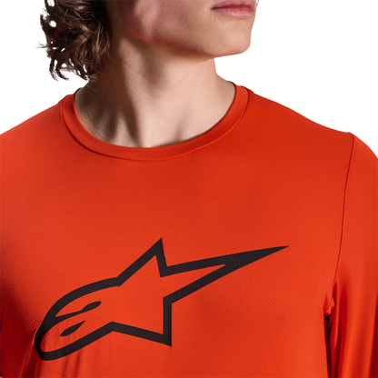 Trikot ALPINESTARS A-DURA INSET ASTAR Lange Ärmel Orange
