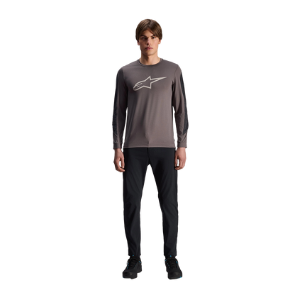 Trikot ALPINESTARS A-DURA INSET ASTAR Lange Ärmel Grau